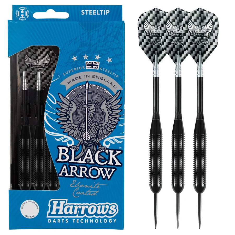Harrows Black Arrow Brass Ringed Darts
