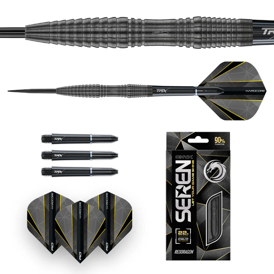 Red Dragon Seren 3 Onyx Steel Tip Darts