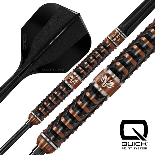 Harrows Wolfram Trinity 97% Tungsten QuickPoint Steel Tip Darts