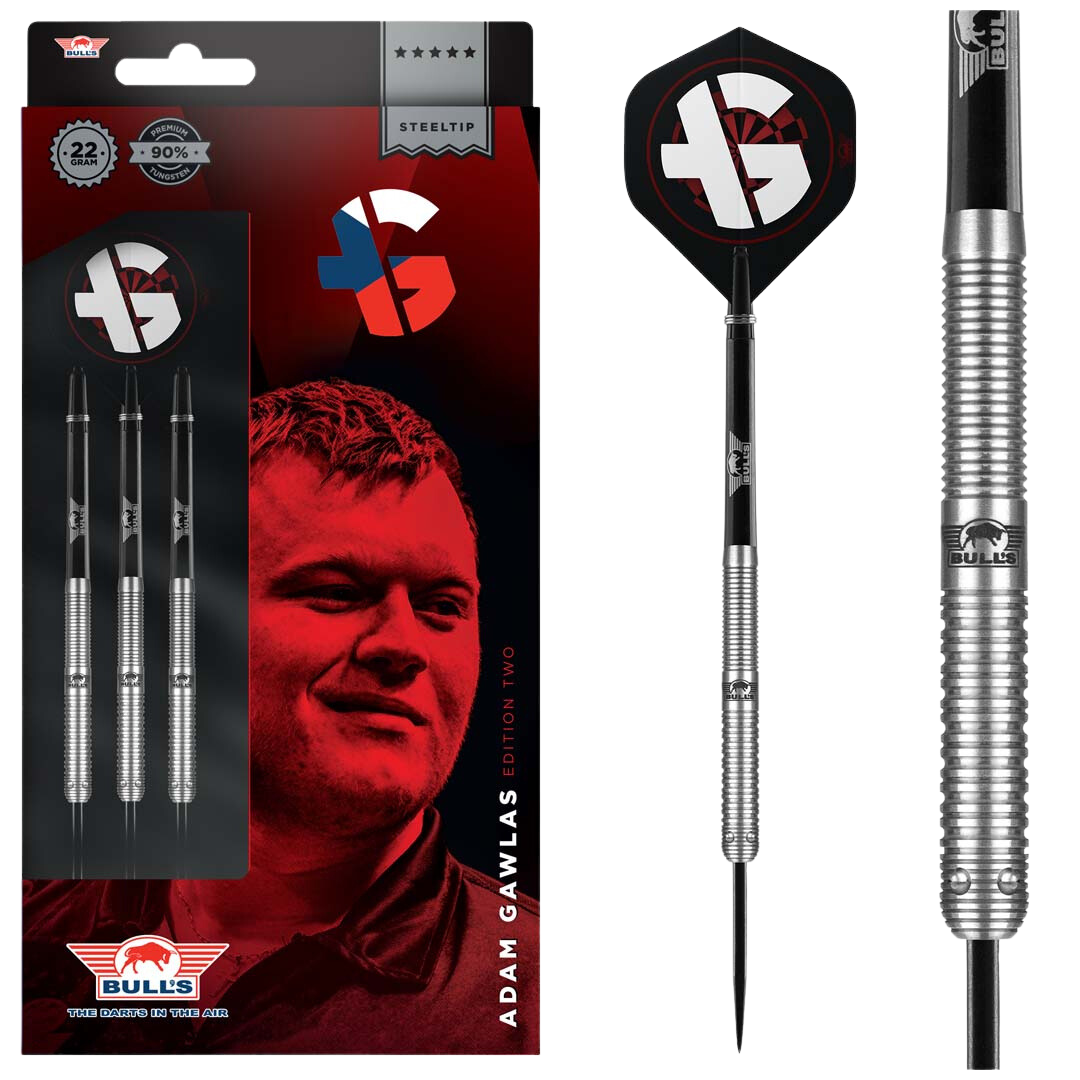 Bulls NL Adam Gawlas 90% Tungsten Edition 2 Steel Tip Darts
