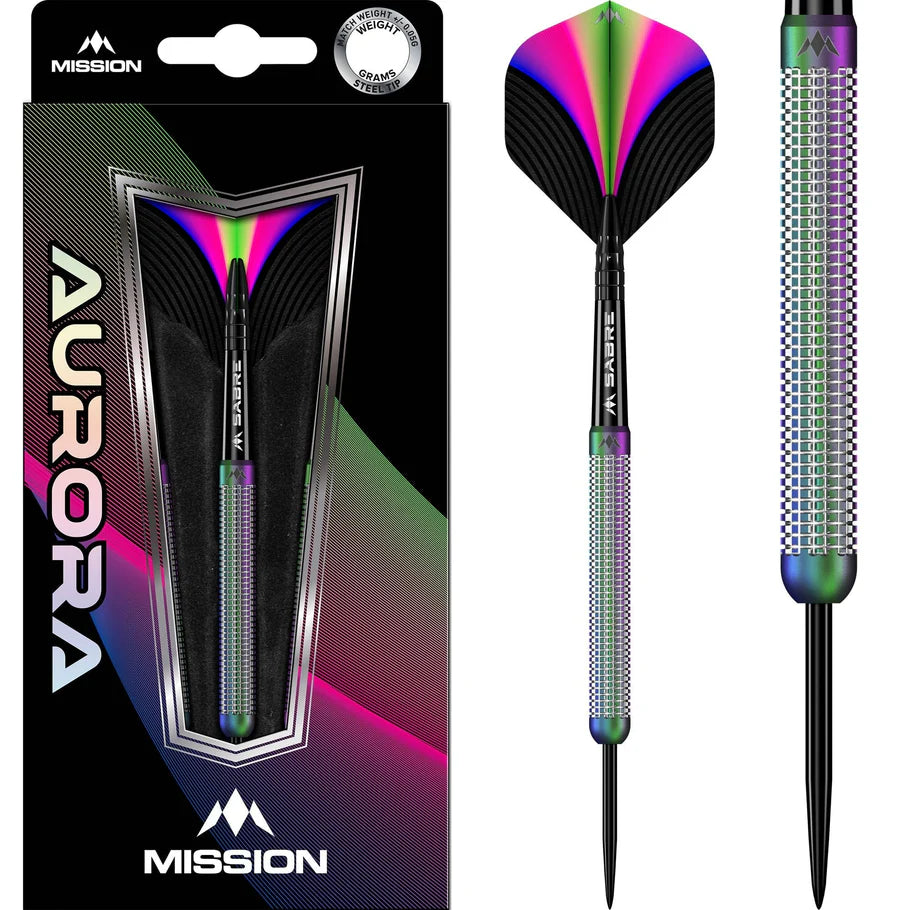 Mission Aurora 90% Tungsten Steel Tip Darts