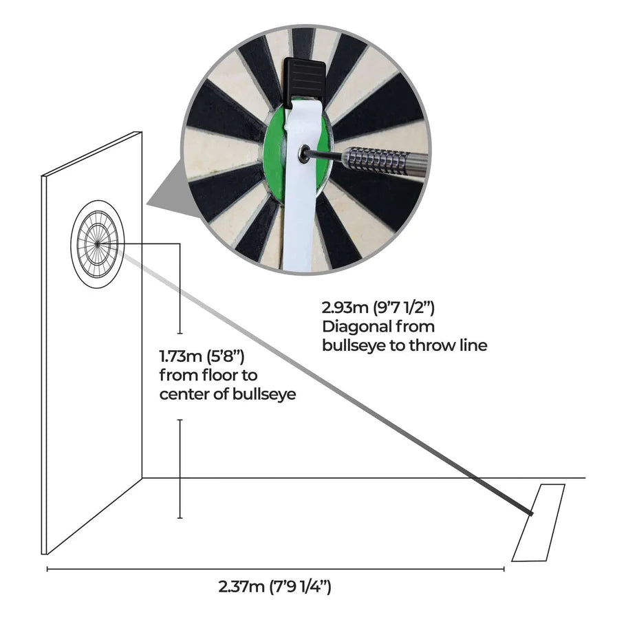 Mission Retractable Dartboard Measure