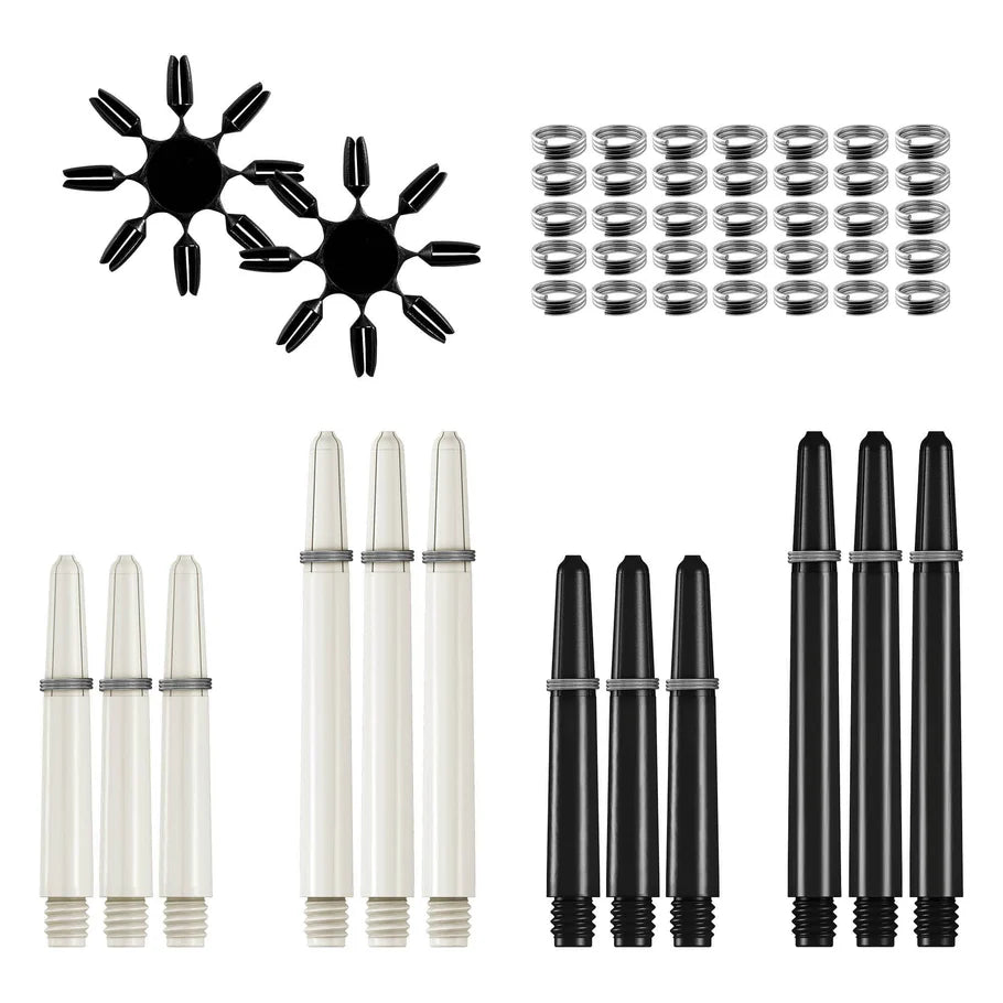 Mission Darts Accessory Kit 90 Piece - Flights, Shafts - Steel Tip
