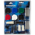 Mission Darts Accessory Kit 90 Piece - Flights, Shafts - Steel Tip