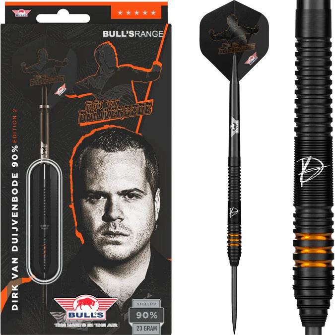 Bulls Dirk Van Duijvenbode E2 90% Tungsten Steel Tip Darts