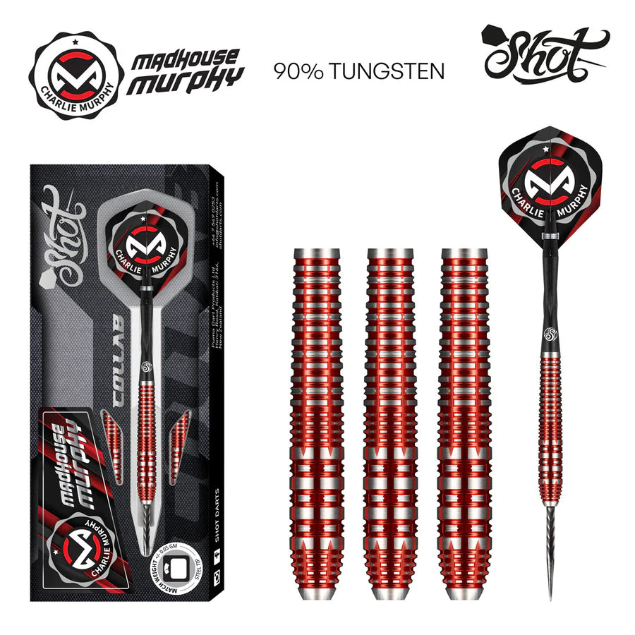 Shot Pro Series Collab Charlie Murphy 90% Tungsten Steel Tip Darts