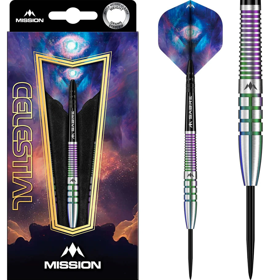 Mission Celestial 95% Tungsten Steel Tip Darts