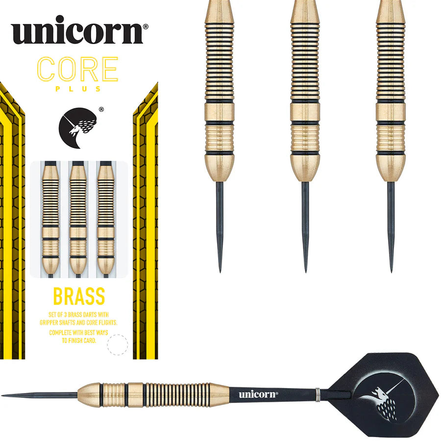 Unicorn Core Plus Steel Tip Brass Darts