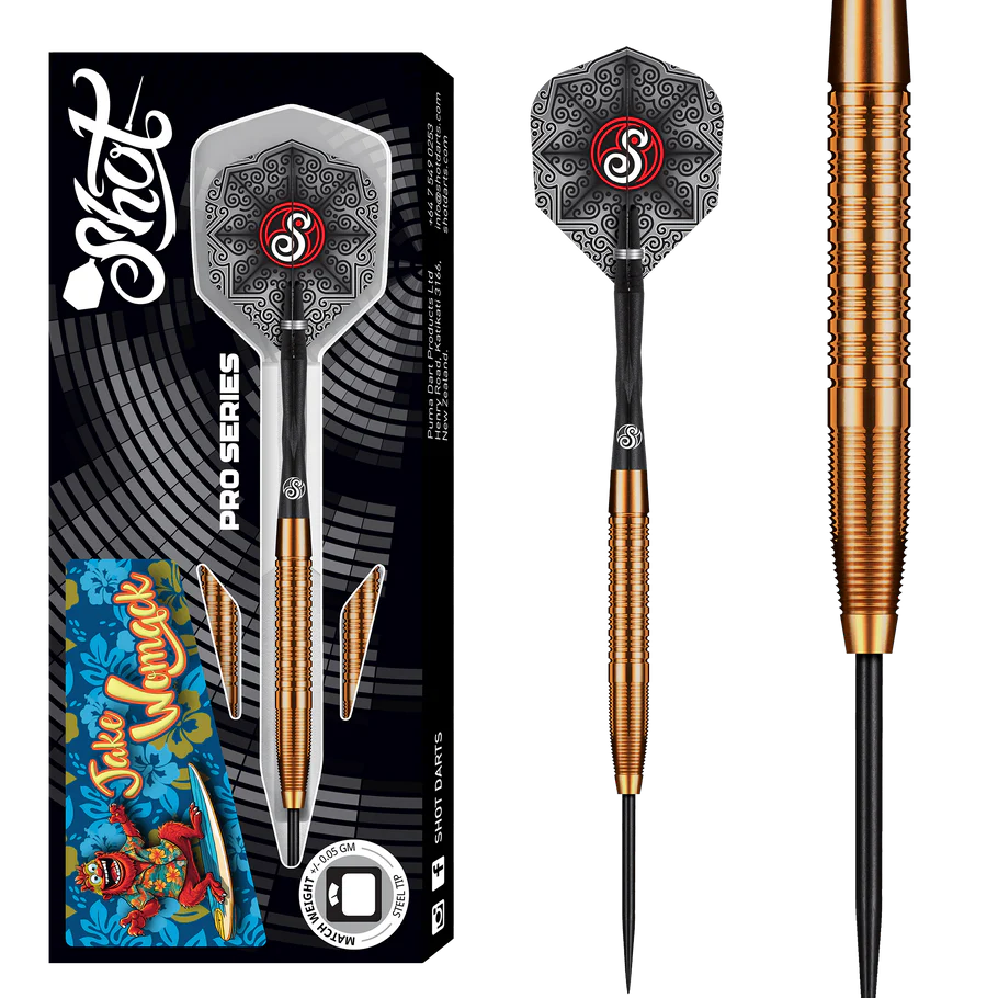 Shot Pro Series Jake Womack 90% Tungsten Steel Tip Darts