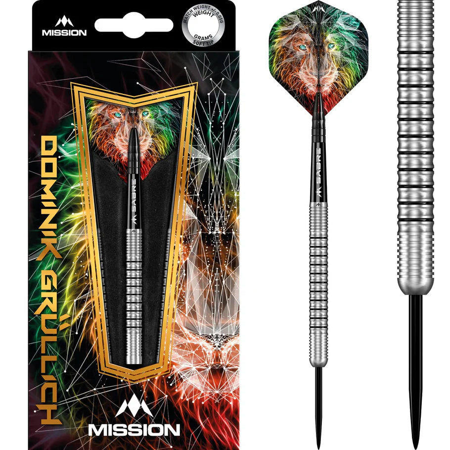Mission Dominik Grullich 95% Tungsten Steel Tip Darts