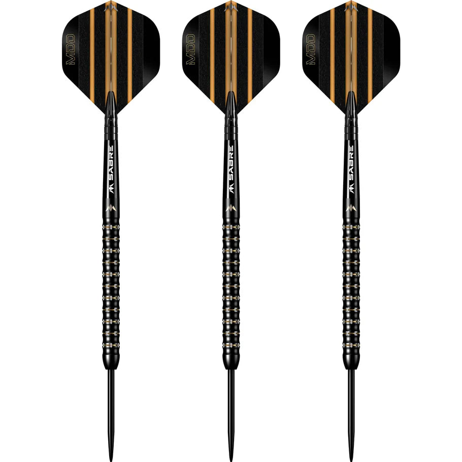Mission Mike De Decker 95% Tungsten Steel Tip Darts Black & Gold PVD