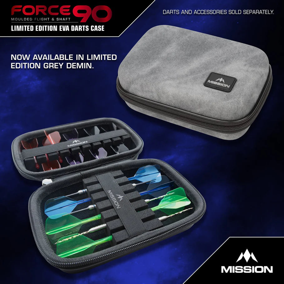 Force 90 Eva Darts Case Grey Denim