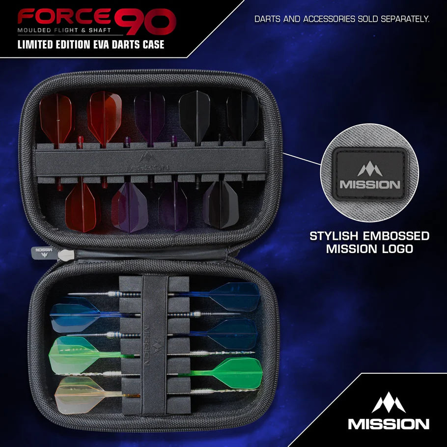 Force 90 Eva Darts Case Grey Denim
