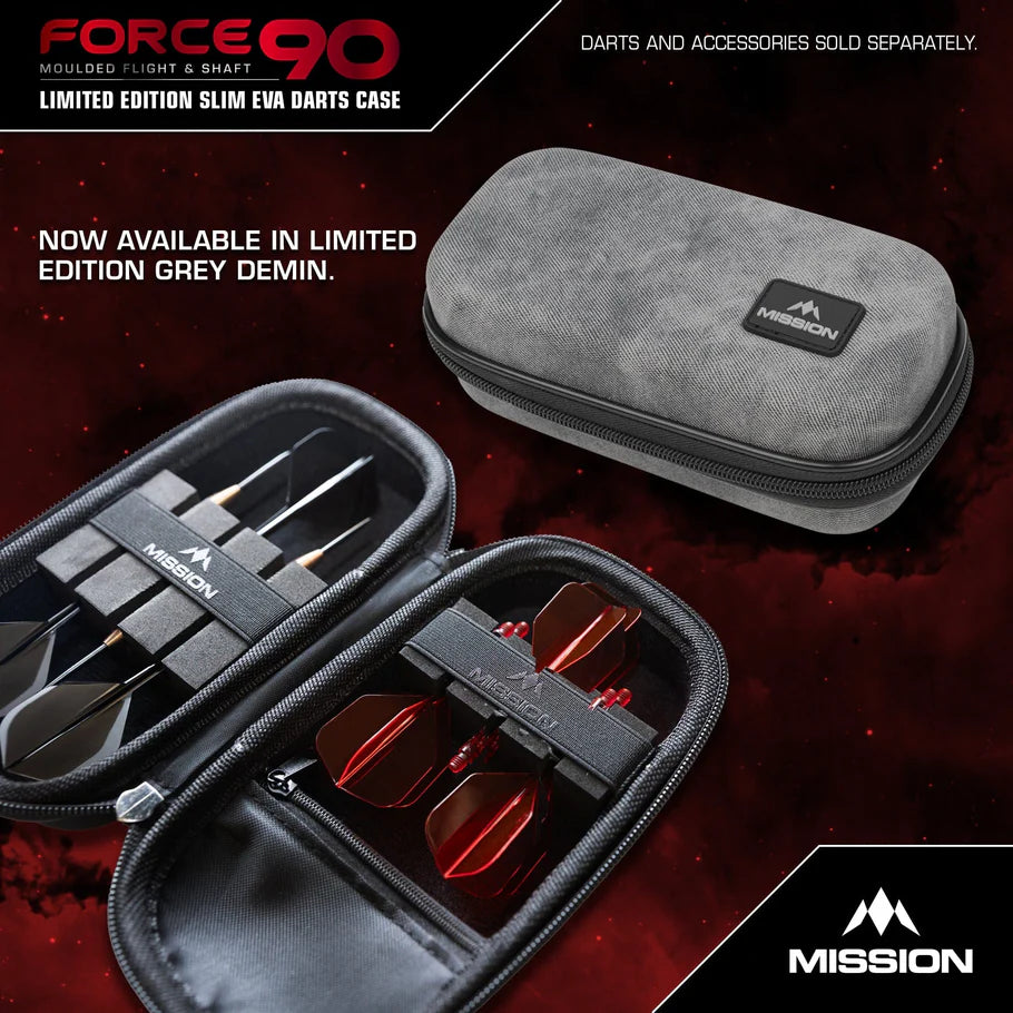 Force 90 Eva Darts Case Grey Denim