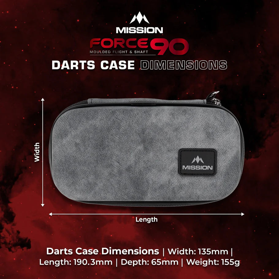 Force 90 Eva Darts Case Grey Denim