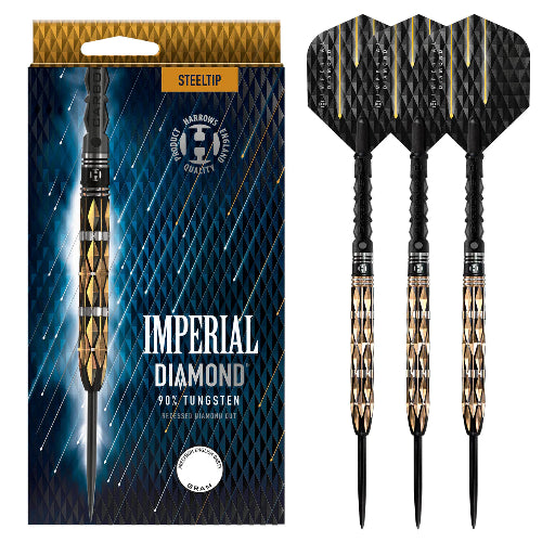Harrows Imperial Diamond 90% Tungsten Steel Tip Darts