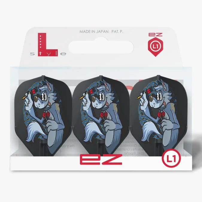 L-Style Darts Flights L-Flight EZ L1 Sho Okano Black Flights