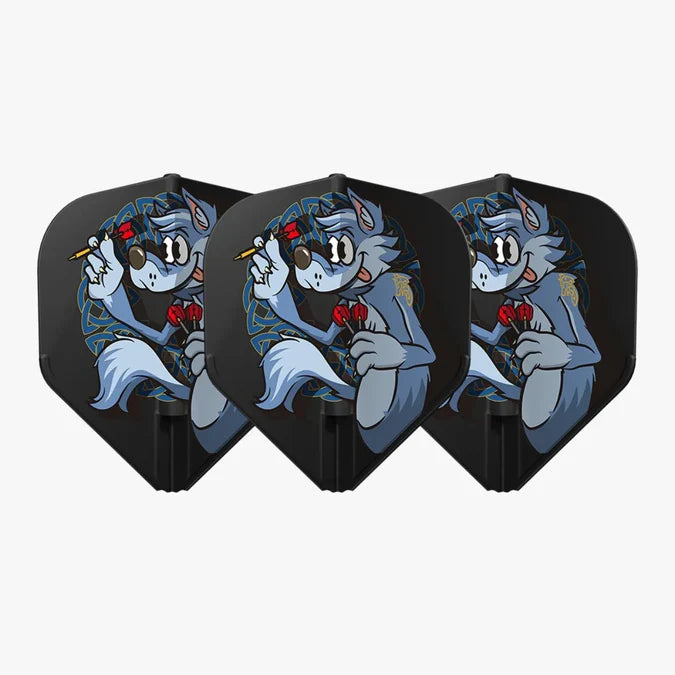 L-Style Darts Flights L-Flight EZ L1 Sho Okano Black Flights