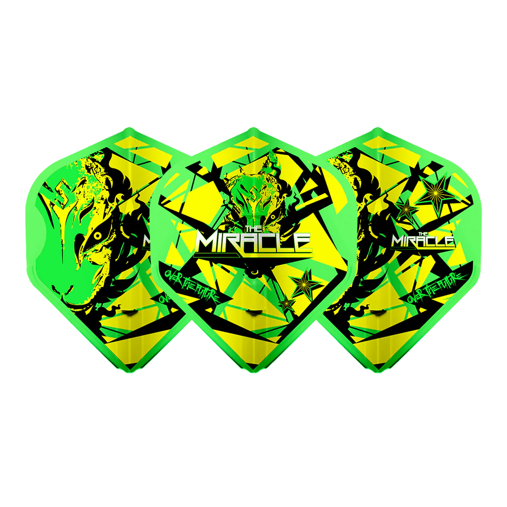 L-Style EZ L-Flights - Integrated Champagne Ring - L1 - Mikuru Suzuki V5 Neon Green