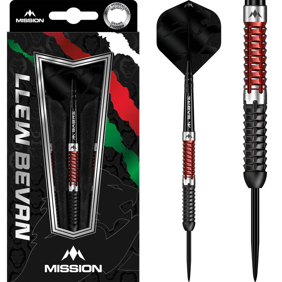Mission Llew Bevan 90% Tungsten Steel Tip Darts
