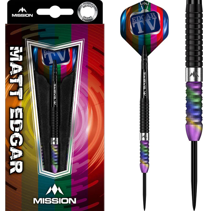 Mission Matthew Edgar 90% Tungsten Steel Tip Darts