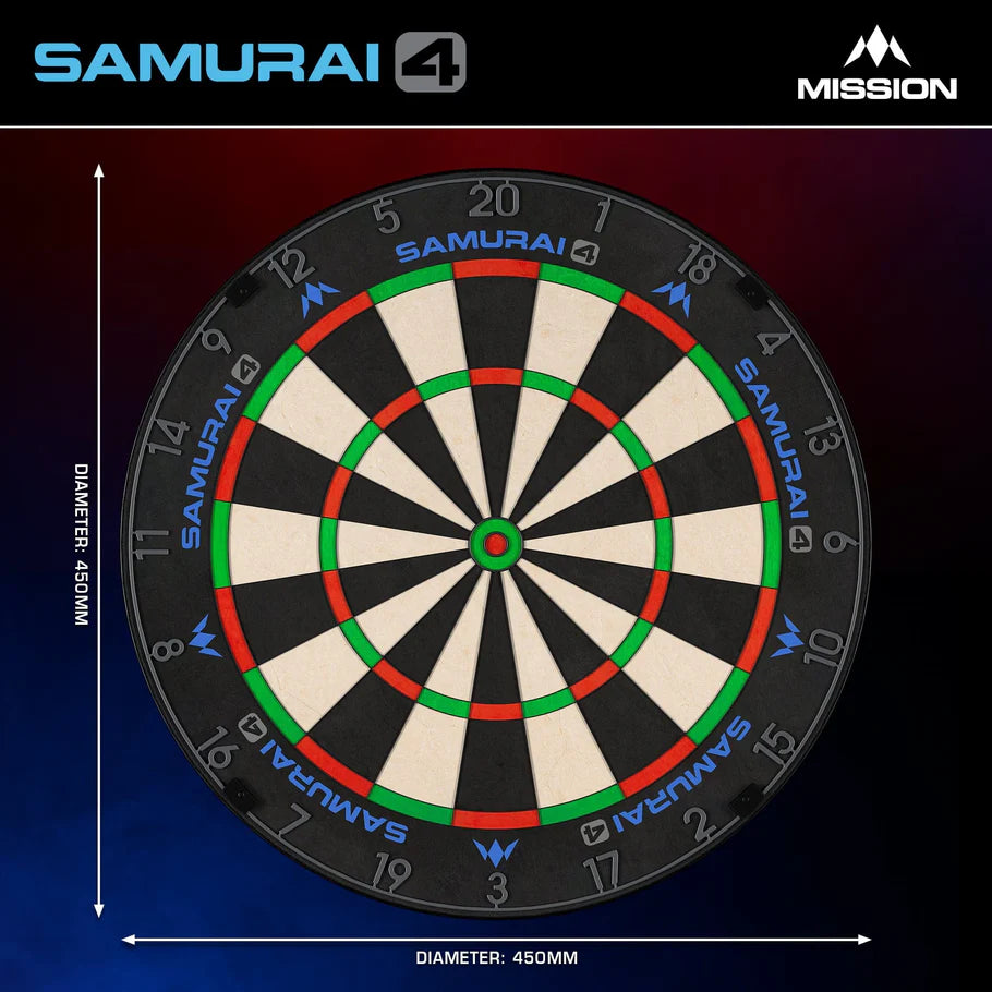 Mission Samurai 4 Dartboard Graphite Edition
