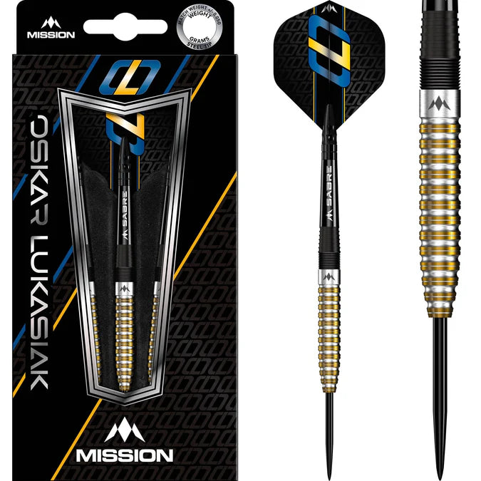 Mission Oskar Lukasik 95% Tungsten Steel Tip Darts
