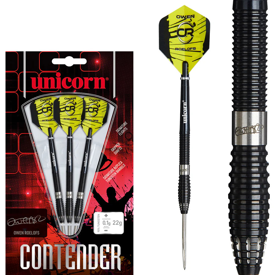 Unicorn Owen Roelofs 90% Tungsten Steel Tip Darts