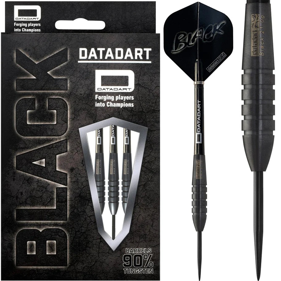 Datadart Titanium Matt Black 90% Tungsten Steel Tip Darts