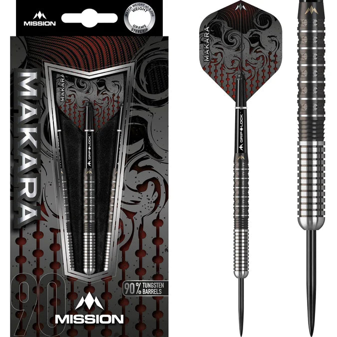 Mission Makara M1 90% Tungsten Steel Tip Darts