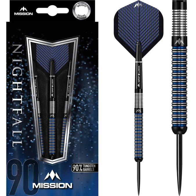 Mission Nightfall 90% Tungsten Steel Tip Darts