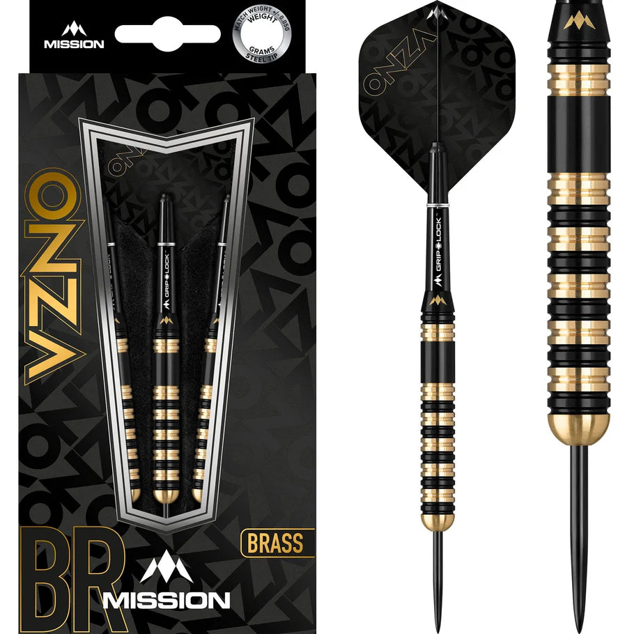 Mission Onza Steel Tip Brass Darts