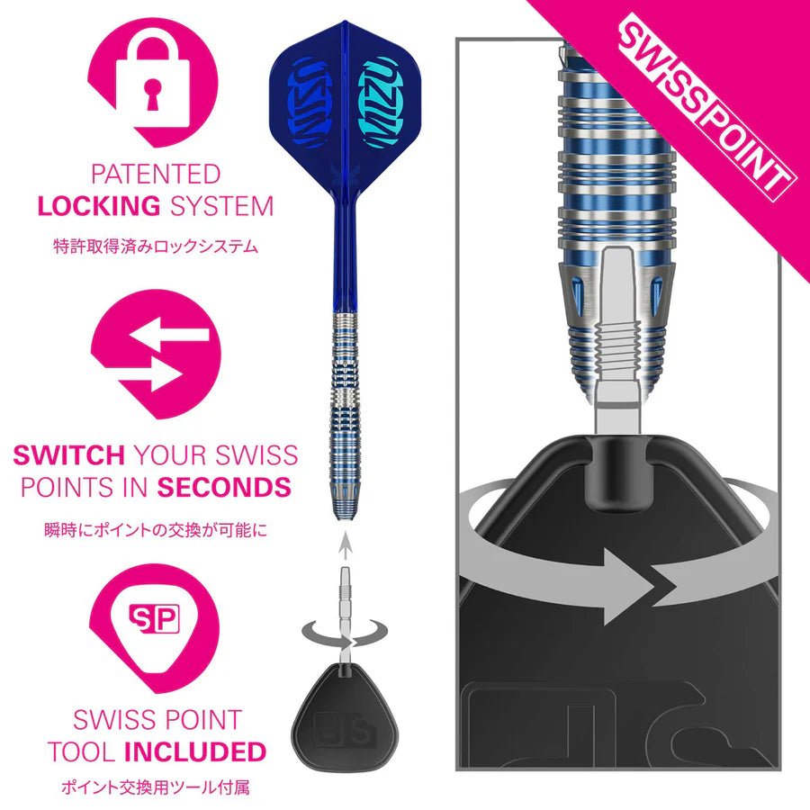 Target Japan Mizu 03 90% Tungsten SP Steel Tip Darts