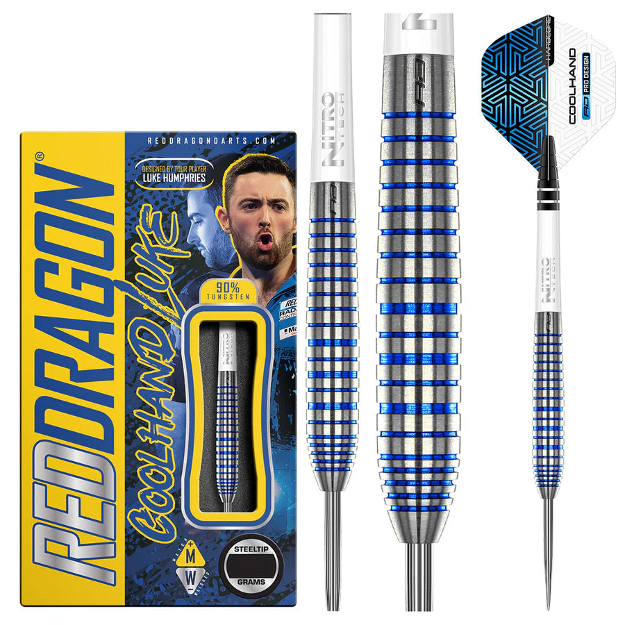 Luke Humphries TX3 Cool Blue 90% Tungsten Steel Tip Darts