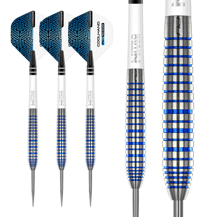 Luke Humphries TX3 Cool Blue 90% Tungsten Steel Tip Darts