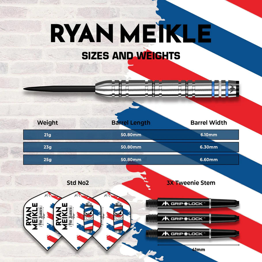 Mission Ryan Meikle 90% Tungsten Steel Tip Darts