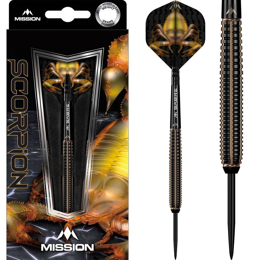 Mission Scorpion 90% Tungsten Steel Tip Darts