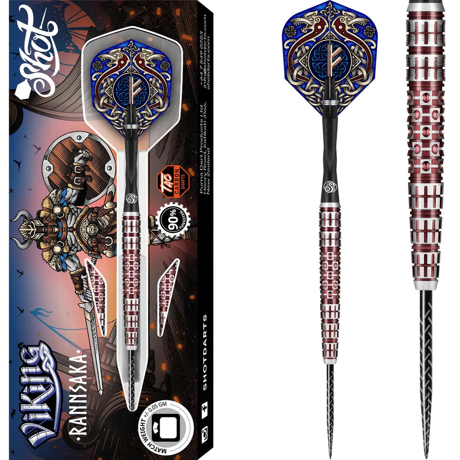 Shot Viking Rannsaka 90% Tungsten Steel Tip Darts