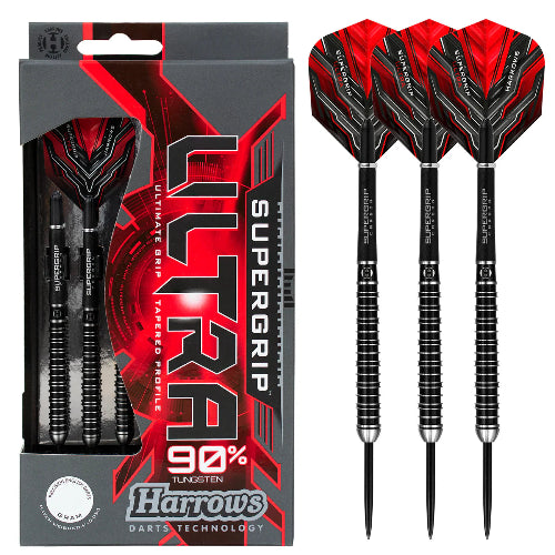 Harrows Supergrip Ultra 90% Tungsten Steel Tip Darts