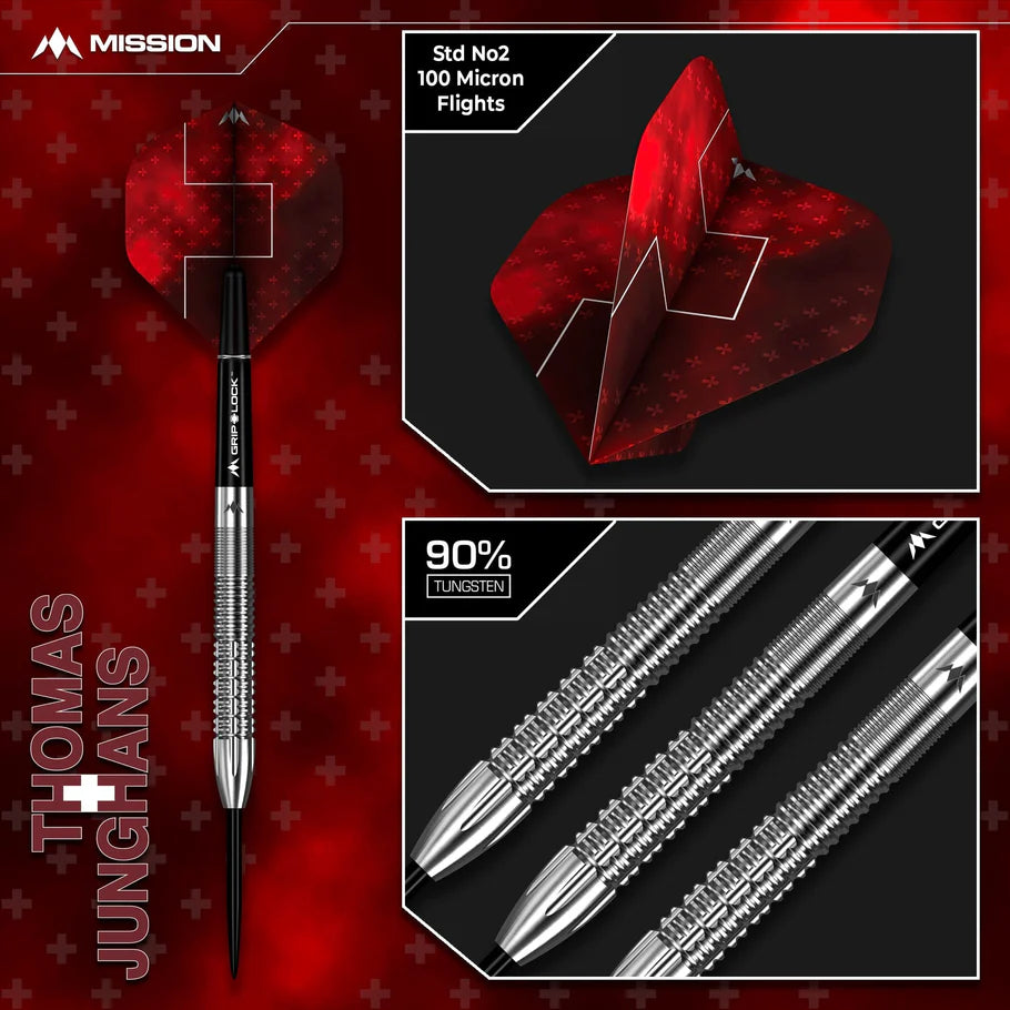 Mission Thomas Junghans 90% Tungsten Steel Tip Darts