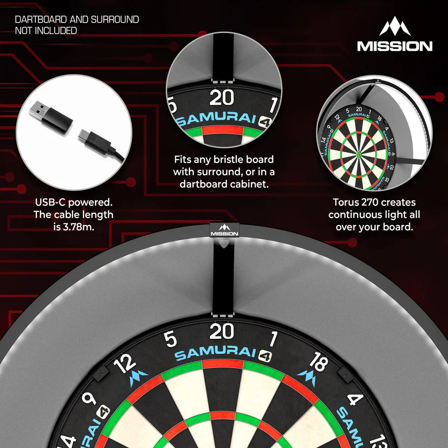 Mission Torus 270 Dartboard Light