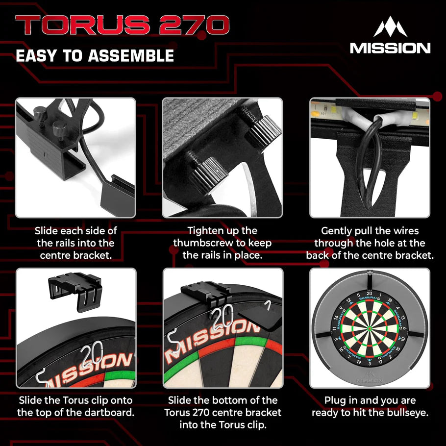 Mission Torus 270 Dartboard Light