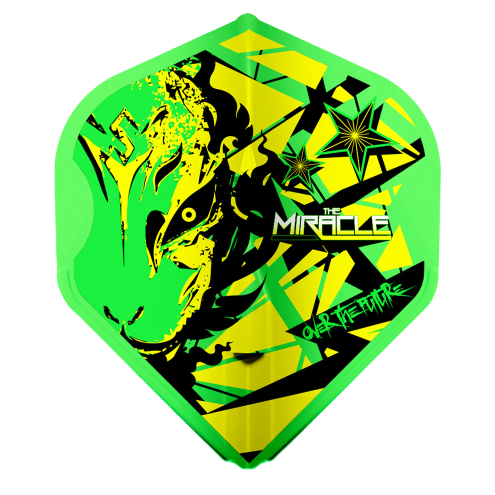 L-Style EZ L-Flights - Integrated Champagne Ring - L1 - Mikuru Suzuki V5 Neon Green
