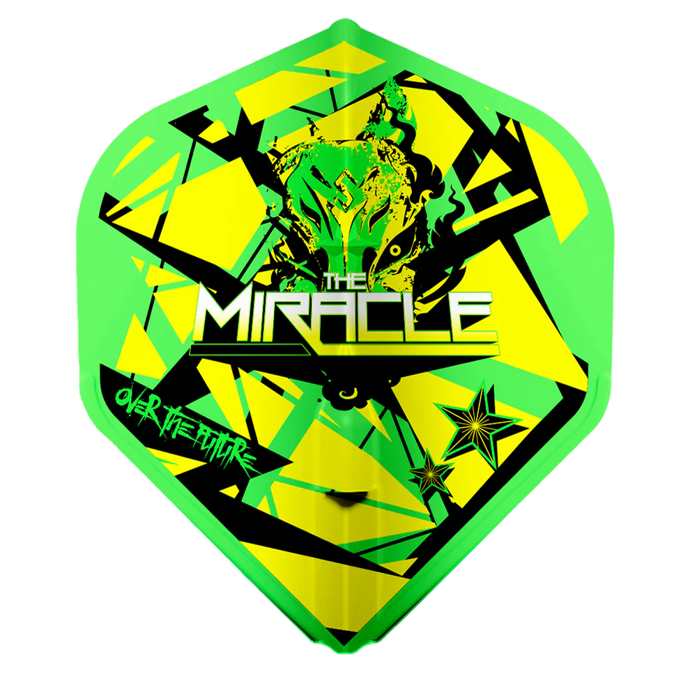 L-Style EZ L-Flights - Integrated Champagne Ring - L1 - Mikuru Suzuki V5 Neon Green