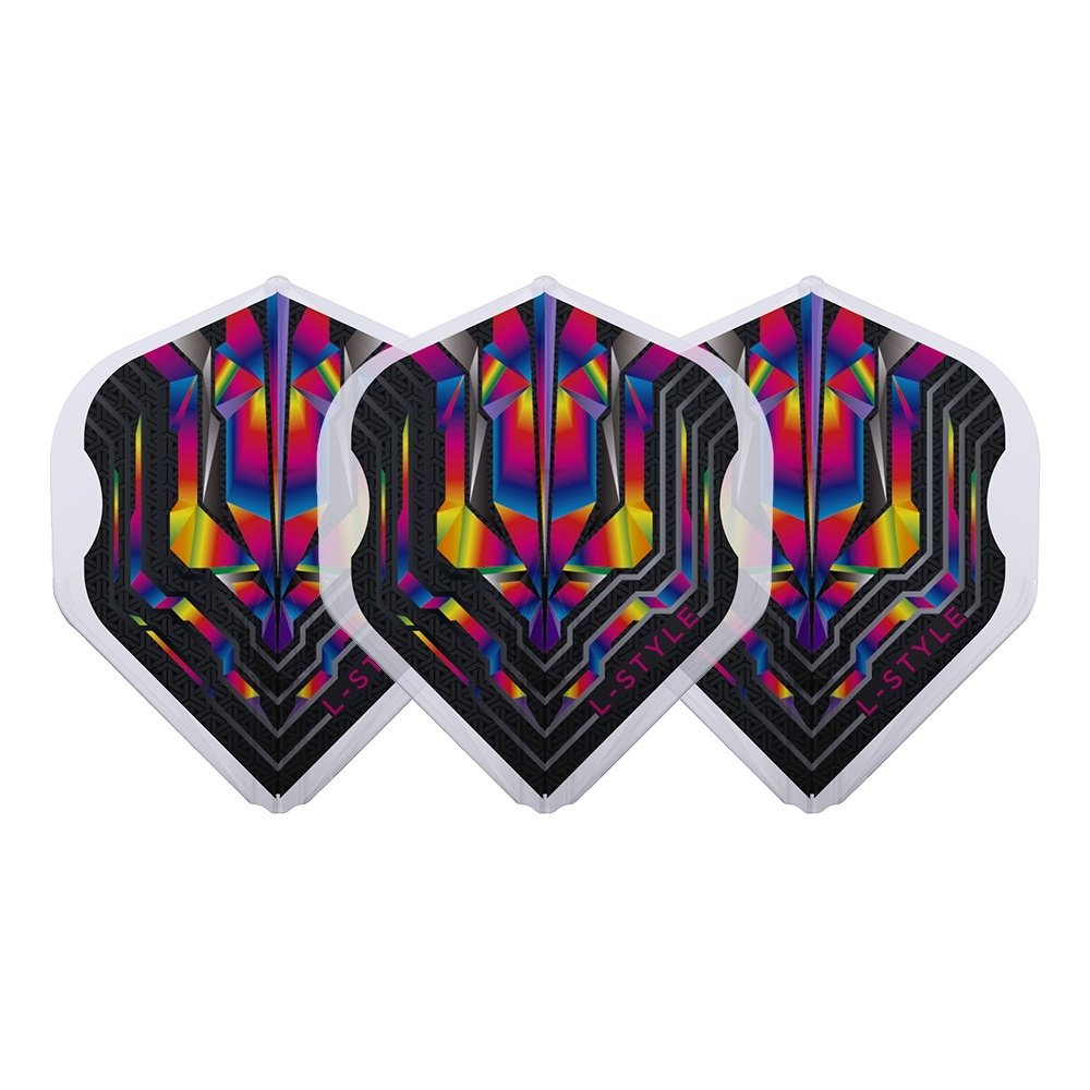 L-Style Integrated Champagne Ring EZ L1 Standard Origin Series Clear Rainbow Darts Flights