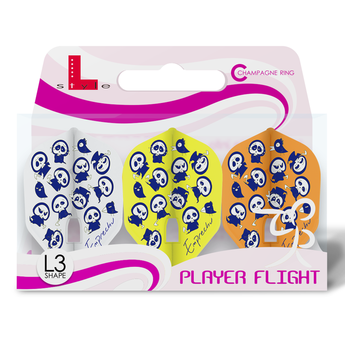 L-Style Champagne L3 Shape Mix Yukie Sagaguchi Mix - Dart Flights