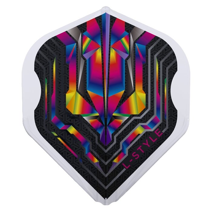 L-Style Integrated Champagne Ring EZ L1 Standard Origin Series Clear Rainbow Darts Flights
