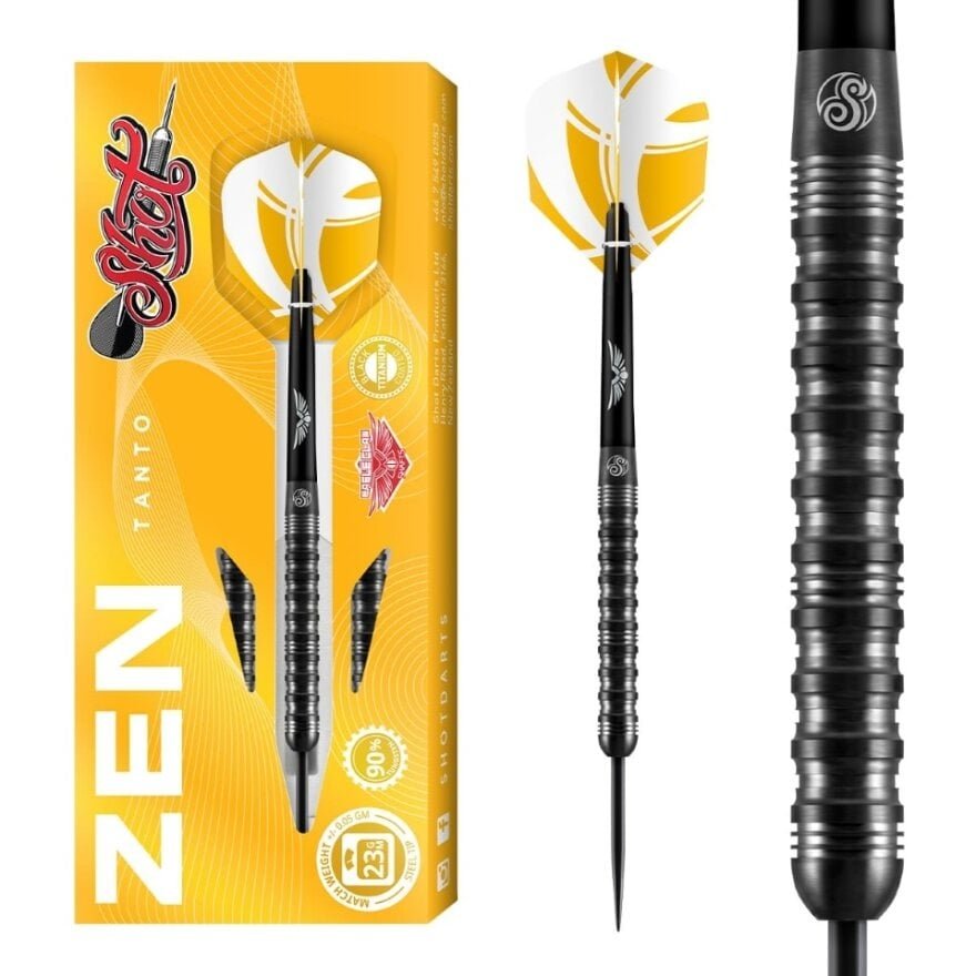 Shot Zen Tanto 90% Tungsten Steel Tip Darts