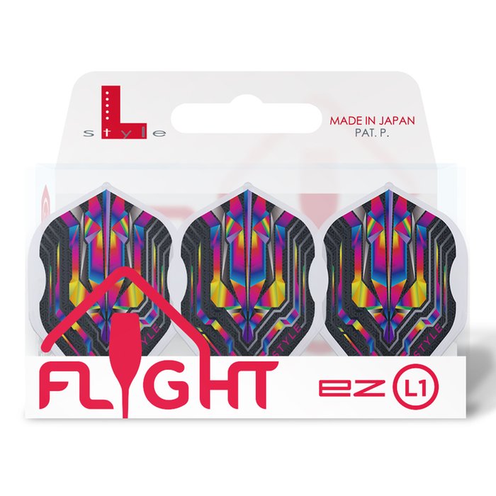L-Style Integrated Champagne Ring EZ L1 Standard Origin Series Clear Rainbow Darts Flights