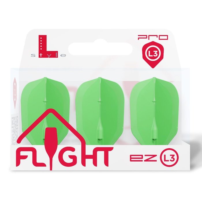 L-Style L3 EZ Neon Green - Integrated Champagne Ring - Dart Flights